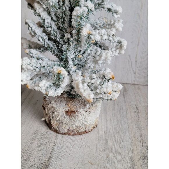 Vickerman snow pine christmas tree home decor - Picture 8 of 12